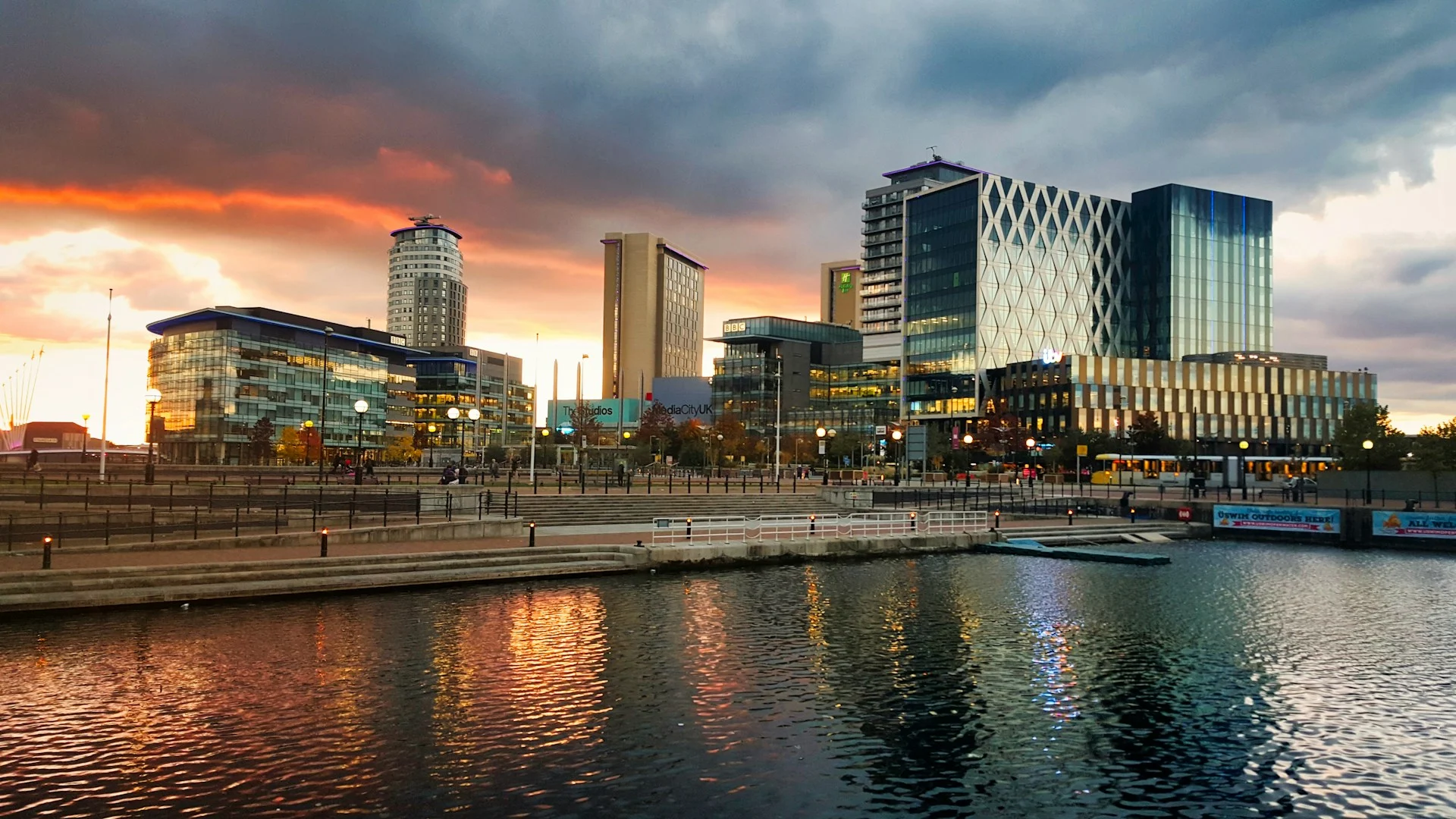 View of the skyline in Greater Manchester
